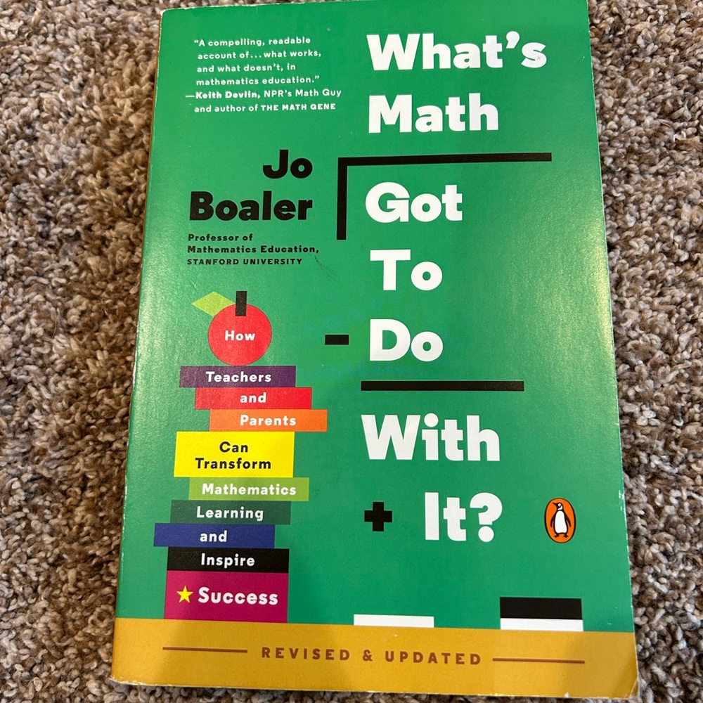 Jo Boaler What's Math Got To Do With It? - Green book